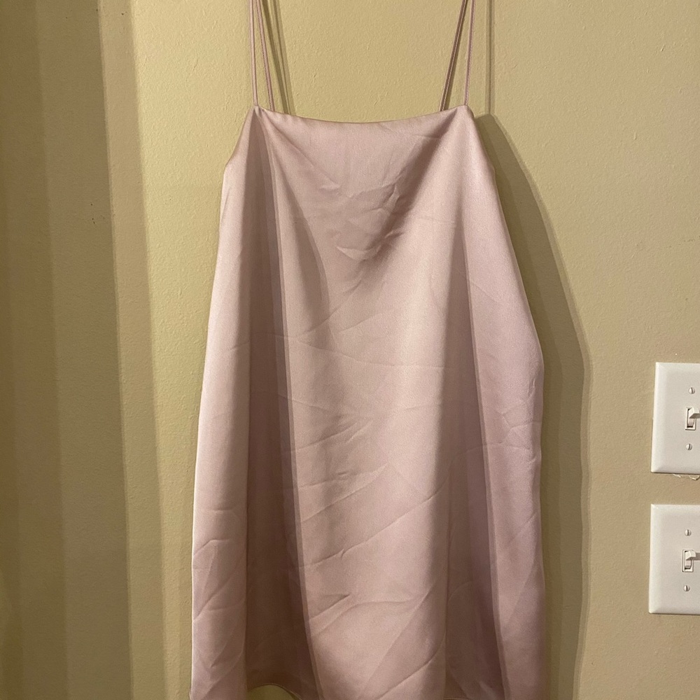 Cotton candy LA blush slip dress NWOT